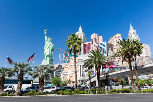 มุมมองภายนอกของนิวยอร์ก, นิวยอร์กคาสิโนบน Las Vegas Strip — ภาพถ่ายสต็อก