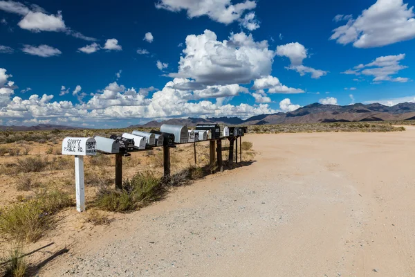 Views of mail boxes along the highway 93