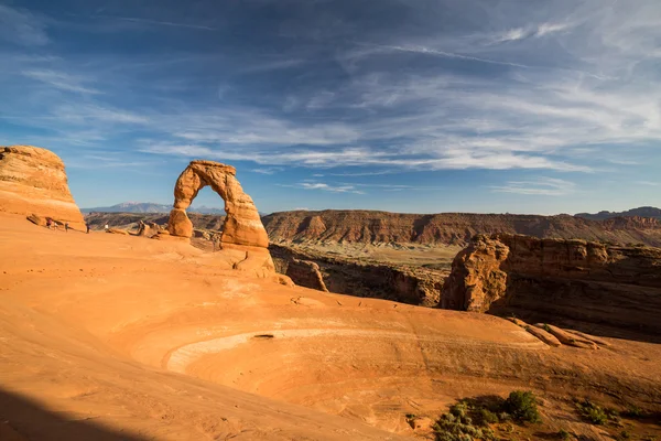 Απόψεις του λεπτή τόξου στο Arches National Park — Φωτογραφία Αρχείου