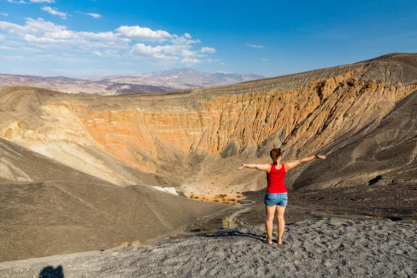 Ubehebe kráter Halál-völgy Nemzeti Park — Stock Fotó