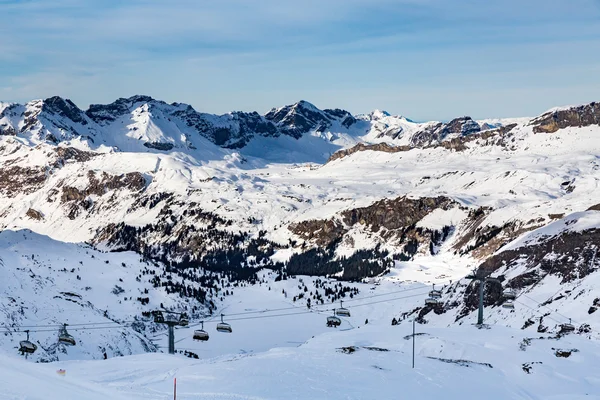 Pohledy z lyžařského střediska Engelberg — Stock fotografie