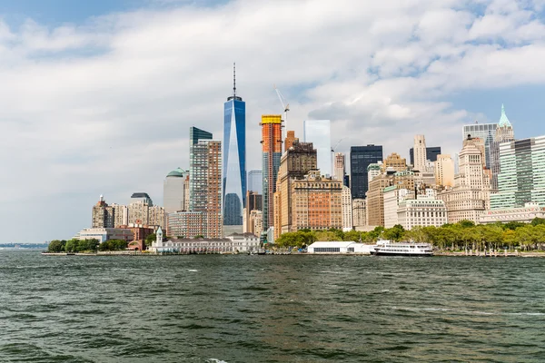 Uitzicht op de Battery Park in Manhattan New York — Stockfoto