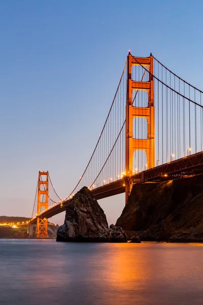 Pont Golden Gate de San Francisco au coucher du soleil — Photo