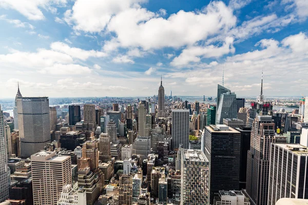 Ünlü Empire State Binası Downtown Manhattan'a görüntülemek — Stok fotoğraf