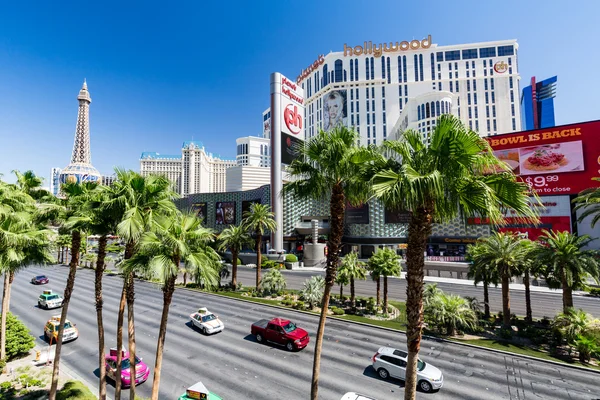 Vue extérieure du Paris Casino Resort sur le Strip de Las Vegas — Photo