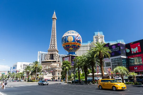 Exterieur uitzicht op het Resort Parijs Casino op de Las Vegas Strip — Stockfoto