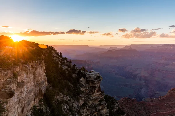 Grand Canyon at sunset views from Yaki Point — Stock Photo, Image