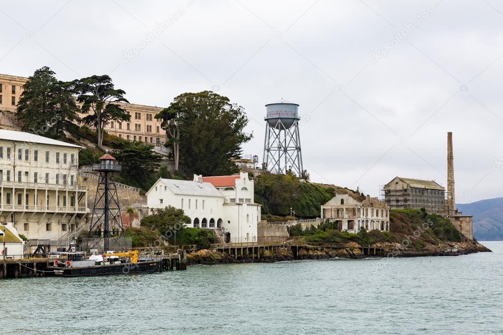 Exterior views of the Alcatraz Island in San Francisco