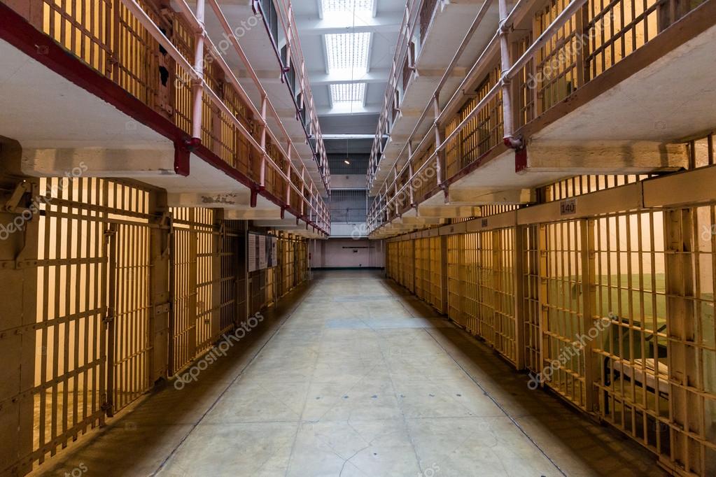 Vue intérieure de l'île d'Alcatraz à San Francisco — Photo éditoriale