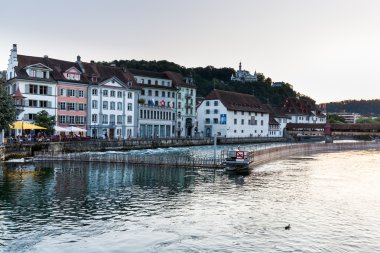 İsviçre 'deki Lucerne şehrinin manzarası