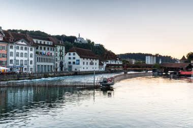 İsviçre 'deki Lucerne şehrinin manzarası