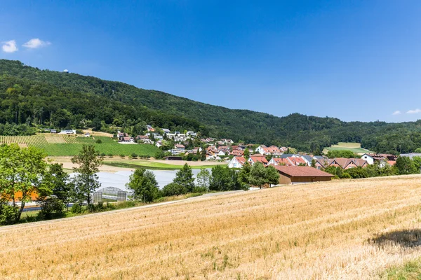 Pohledy z malé vesnice Boppelsen v kantonu Curych — Stock fotografie