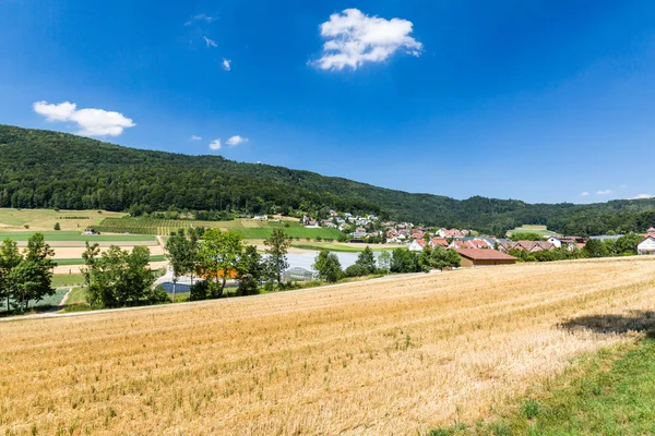 Veduta del piccolo villaggio di Boppelsen nel cantone di Zurigo — Foto Stock