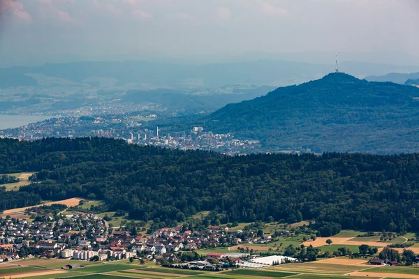 Views from Mountain Lagern to Zurich