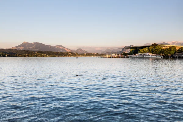 Vista de la ciudad de Lucerna en Suiza — Foto de Stock