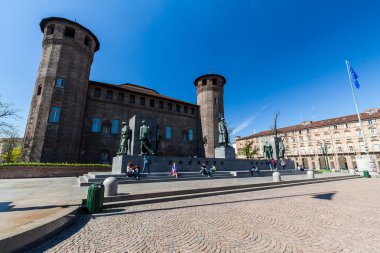 İtalyan şehri Turin dış görünümlerini 