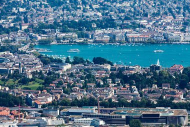 Uetliberg, İsviçre Zürih dağdan görüntülemek