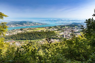 Uetliberg, İsviçre Zürih dağdan görüntülemek