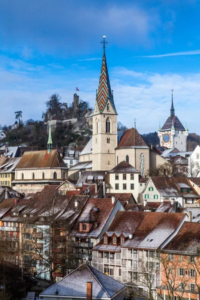 Баден протягом дня, провінції Aargau (Швейцарія) — стокове фото