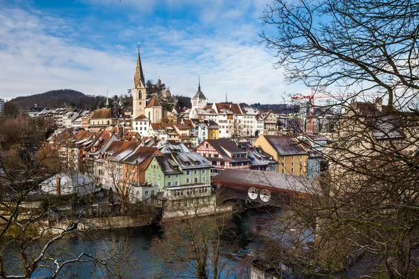 Baden tagsüber, Aargau, Schweiz — Stockfoto