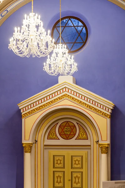 Innenansicht einer renovierten Synagoge in Ruzomberok, Slowakei — Stockfoto