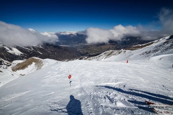 Χιονοδρομικό κέντρο Les Orres, Hautes-Alpes, Γαλλία — Φωτογραφία Αρχείου