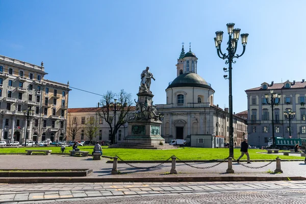 İtalyan şehri Turin dış görünümlerini — Stok fotoğraf