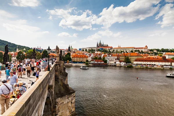 Pohled na Karlův most — Stock fotografie