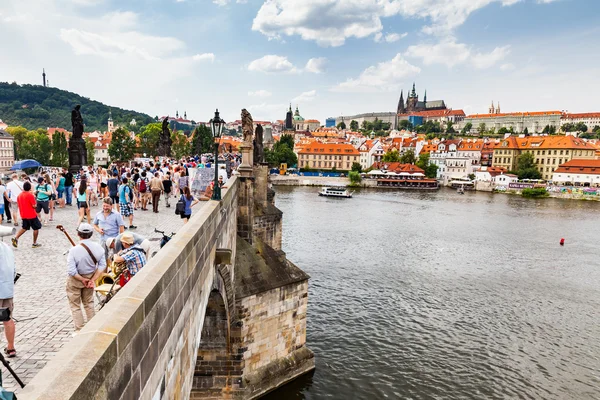 Pohled na Karlův most — Stock fotografie