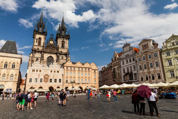 Uitzicht op de stad Praag in Tsjechië — Stockfoto