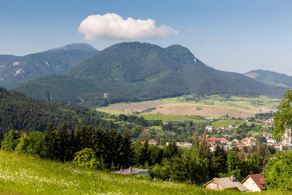 Θέα από την πόλη της Ruzomberok στη Σλοβακία — Φωτογραφία Αρχείου