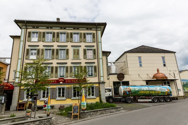 Vista sul centro storico di Appenzell, Svizzera — Foto Stock