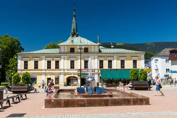 Το κέντρο της πόλης του Dolny Kubin στη Σλοβακία — Φωτογραφία Αρχείου