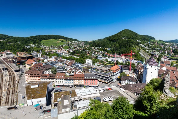 Zobacz części nowego miasta Baden w Szwajcarii — Zdjęcie stockowe