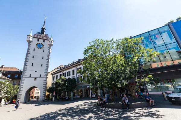 Pohled na hrad Stein a Baden — Stock fotografie