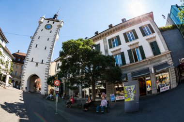 Baden, İsviçre Stadtturm Kulesi dış kez bakıldı