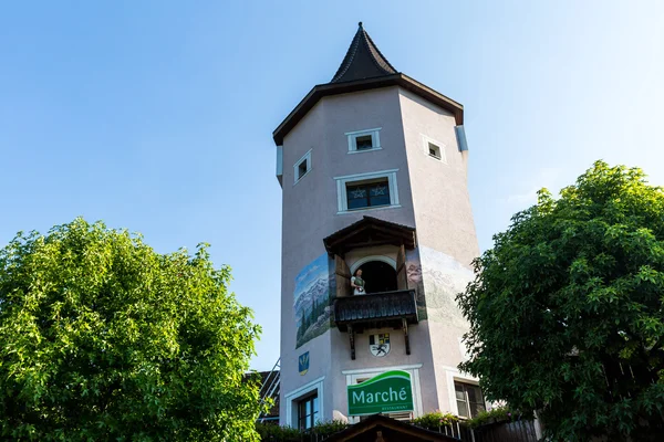 Heidi-Turm auf dem Autobahnrastplatz in Bad Ragaz, Schweiz — Stockfoto