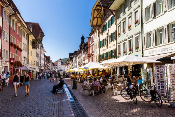 Vista del casco antiguo de Waldshut en el sur de Alemania — Foto de Stock