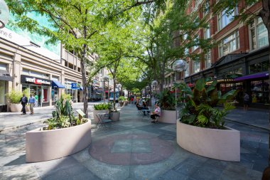 DENVER, COLORADO - AUGUST 25: Views of the main shopping stre