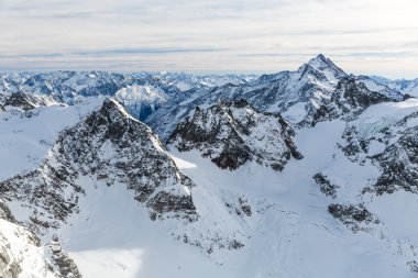 Engelberg, İsviçre manzaraları Kayak tesisi