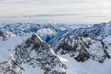 Engelberg, İsviçre manzaraları Kayak tesisi