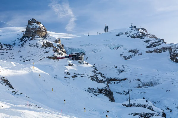 Θέα από το χιονοδρομικό θέρετρο Engelberg, Ελβετία — Φωτογραφία Αρχείου