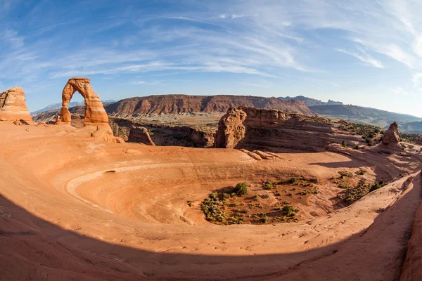 Views of the Delicate Arch in Arches National Park — Stock Photo, Image