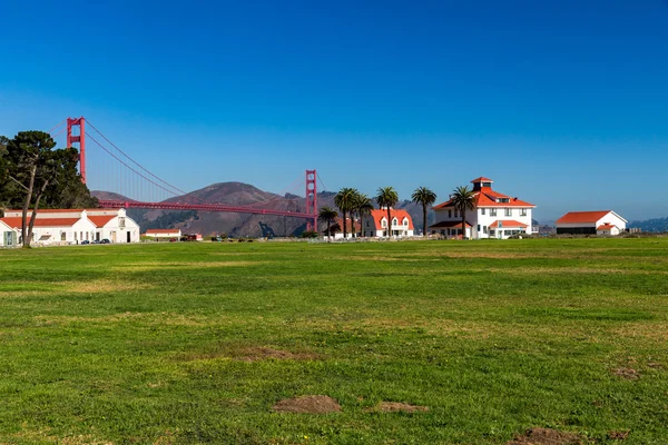 Uitzicht op de Golden Gate Bridge — Stockfoto