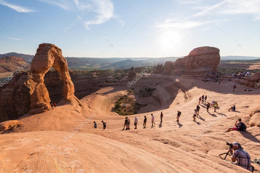 Views of the Delicate Arch in Arches National Park