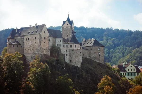 Castello di Loket, Repubblica Ceca Foto Stock