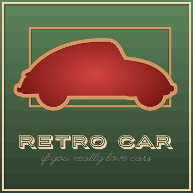 Eski model araba kartı etkisi dışarı kesim ile