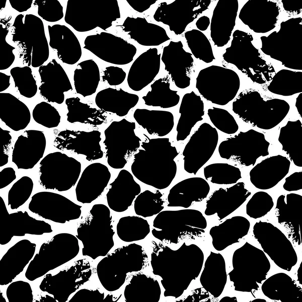 黑色和白色无缝豹子图案 — 图库矢量图片