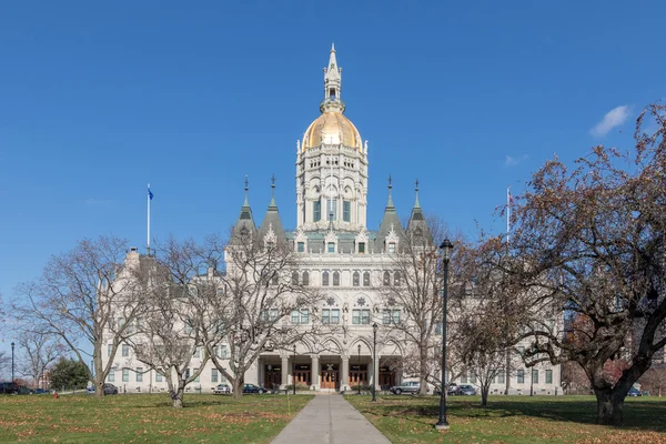 Connecticut State Capitol v Hartfordu, při pohledu z jihu — Stock fotografie