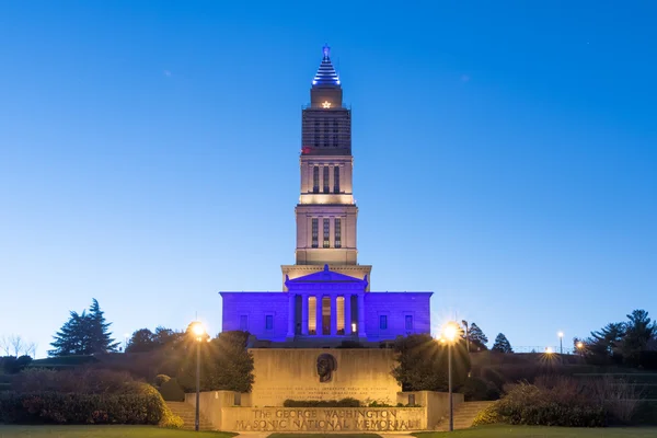 George Washington Masonic National Memorial w Aleksandrii Va — Zdjęcie stockowe